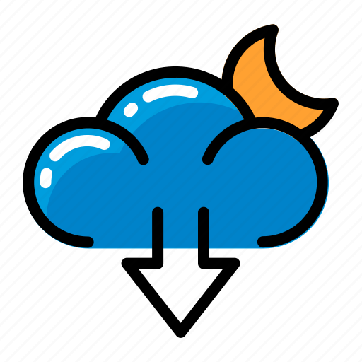 Cloud, download, moon icon - Download on Iconfinder