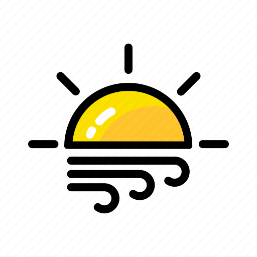 Sun, weather, wind icon - Download on Iconfinder