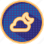 badges, climate, cloudy, dotted, forecast, moon, weather 