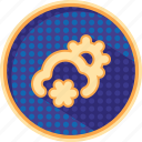 badges, climate, clouds, dotted, forecast, snow, weather