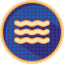 badges, climate, dotted, forecast, waves, weather 