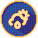 badges, climate, cloudy, dotted, forecast, rain, weather