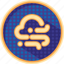 badges, climate, cloudy, dotted, forecast, storm, weather