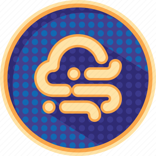 Badges, climate, cloudy, dotted, forecast, storm, weather icon - Download on Iconfinder