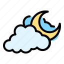 climate, cloud, forecast, night, sky, weather 