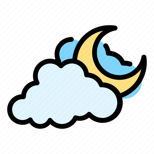 Climate, cloud, forecast, night, sky, weather icon - Download on Iconfinder