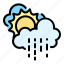 climate, cloud, drizzle, forecast, sky, sunny, weather 