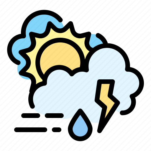 Climate, cloud, forecast, sky, storm, sunny, weather icon - Download on Iconfinder