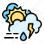 climate, cloud, forecast, sky, storm, sunny, weather 