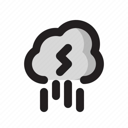 Cloud, rainy, storm, weather icon - Download on Iconfinder