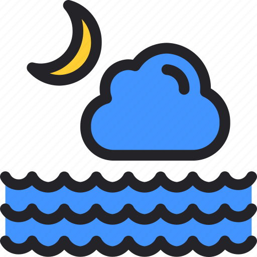Cloud, crescent, moon, weather, night icon - Download on Iconfinder