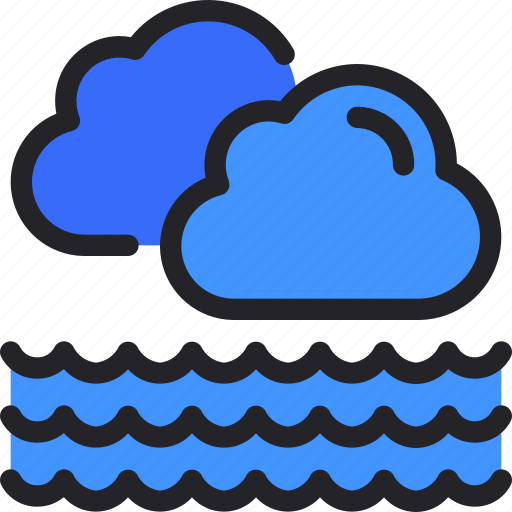 Cloud, sea, weather, wave icon - Download on Iconfinder