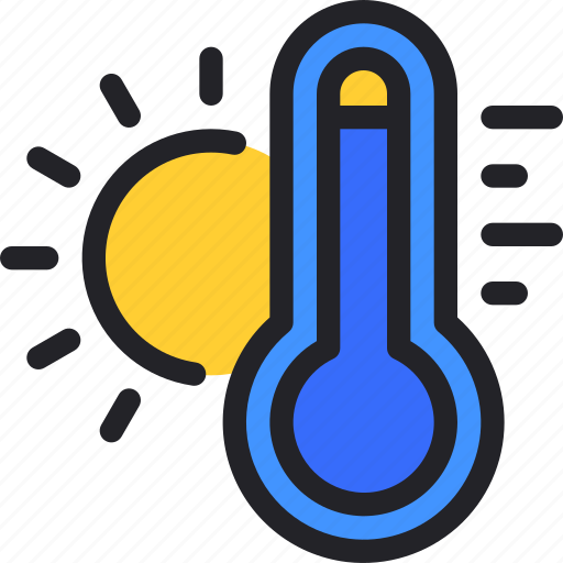 Thermometer, temperature, sun, climate, warm icon - Download on Iconfinder