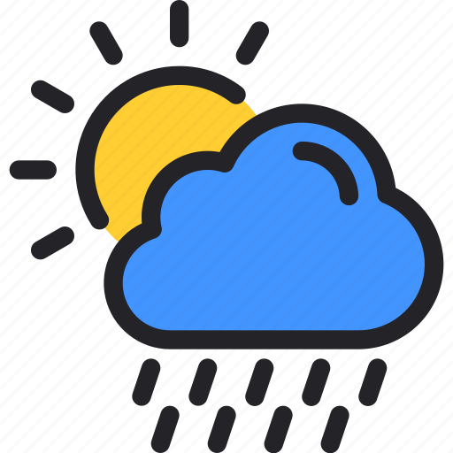 Weather, cloud, forecast, sun, rain icon - Download on Iconfinder