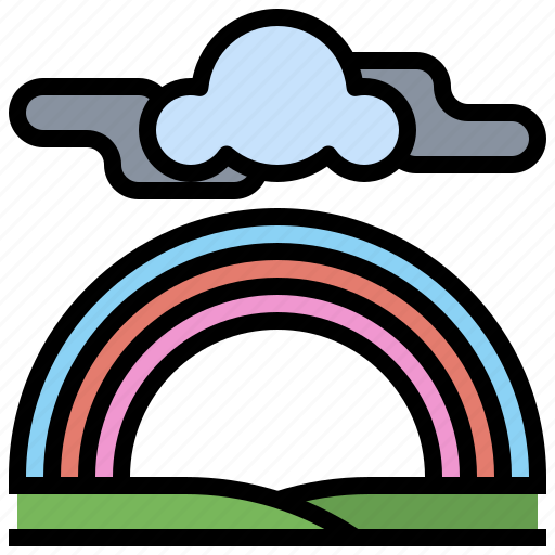 Cloudy, meteorology, nature, rainbow, rainy, storm, weather icon - Download on Iconfinder
