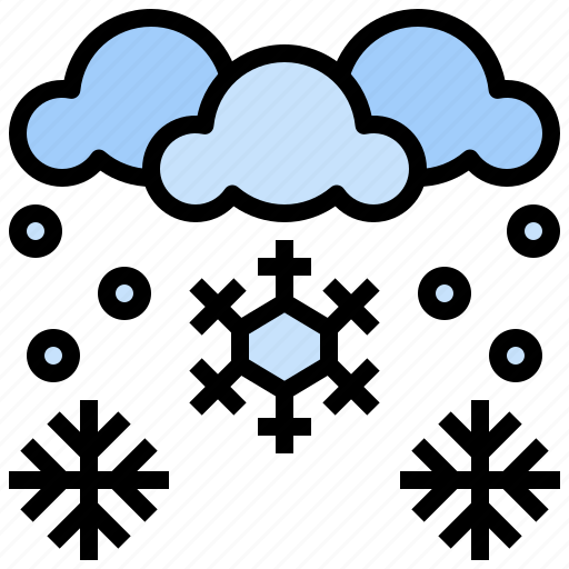 Cloudy, cold, meteorology, rain, snowing, storm, weather icon - Download on Iconfinder