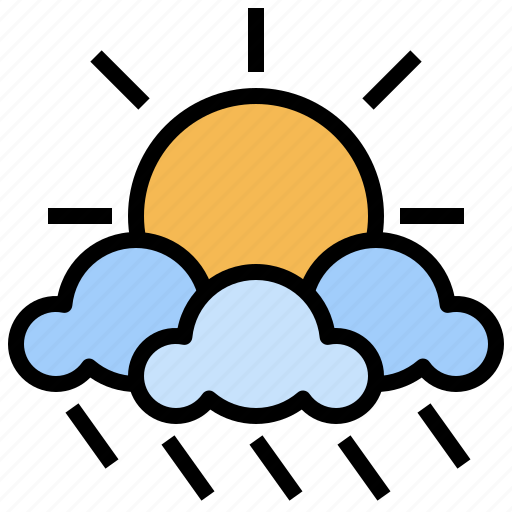 Cloudy, nature, rain, rainy, storm, sun, weather icon - Download on Iconfinder