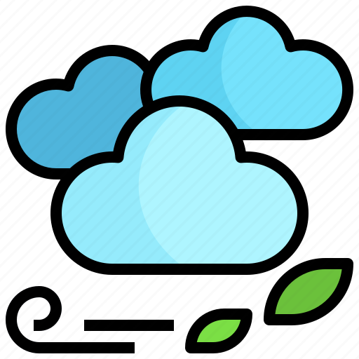Autumn, windy, cloud, weather, meteorology, forecast, sky icon - Download on Iconfinder
