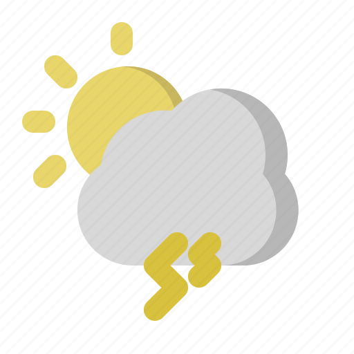 Cloud, day, storm, sun, weather icon - Download on Iconfinder