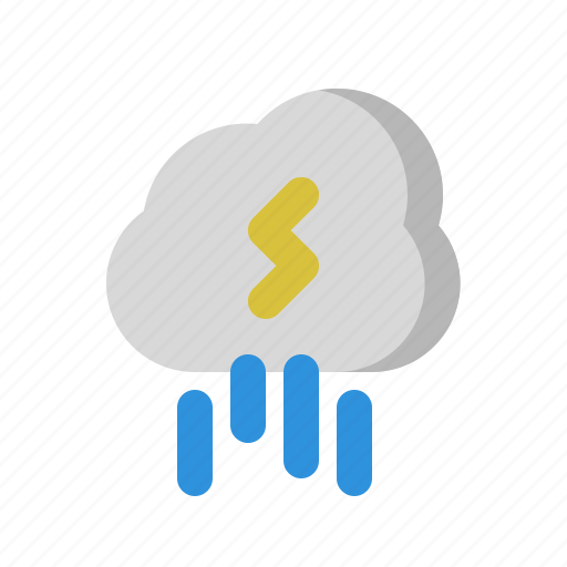 Cloud, rainy, storm, weather icon - Download on Iconfinder
