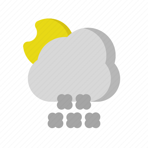 Cloud, moon, night, snow, weather icon - Download on Iconfinder