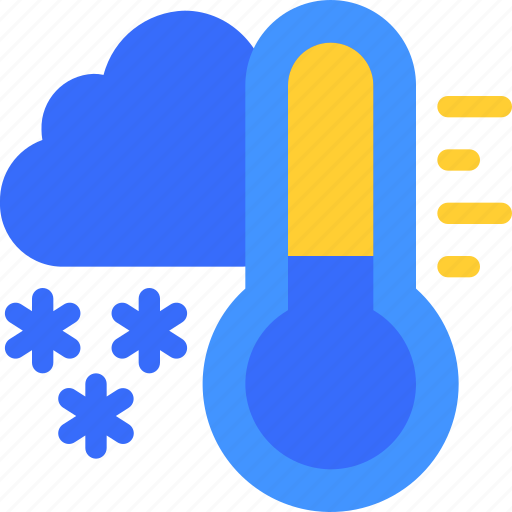 Thermometer, cloud, snow, climate, cold icon - Download on Iconfinder