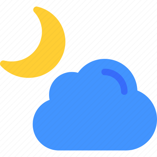 Weather, cloud, forecast, night, moon icon - Download on Iconfinder
