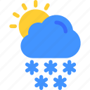 weather, cloud, forecast, snow, sun