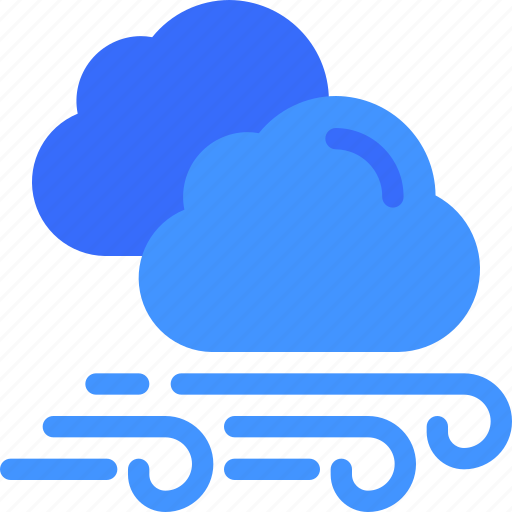 Weather, cloud, forecast, wind, cloudy icon - Download on Iconfinder