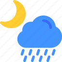 weather, cloud, rain, night, moon