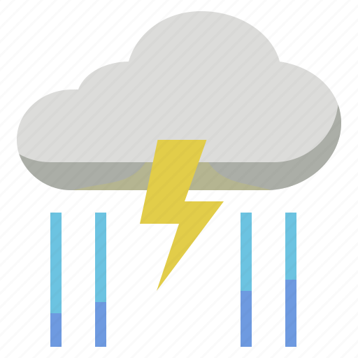 Cloud, rain, rainy, storm, thunder icon - Download on Iconfinder