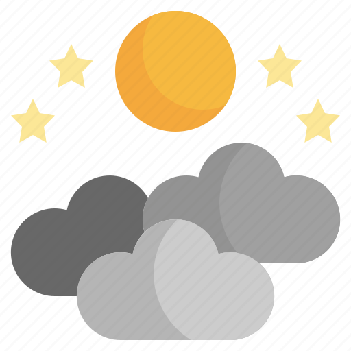 Full, moon, nigth, cloud, weather, star, meteorology icon - Download on Iconfinder