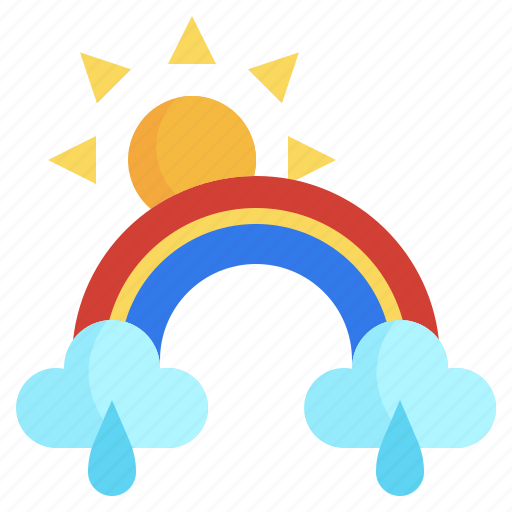 Snowery, rainbow, sun, cloud, weather, meteorology, forecast icon - Download on Iconfinder