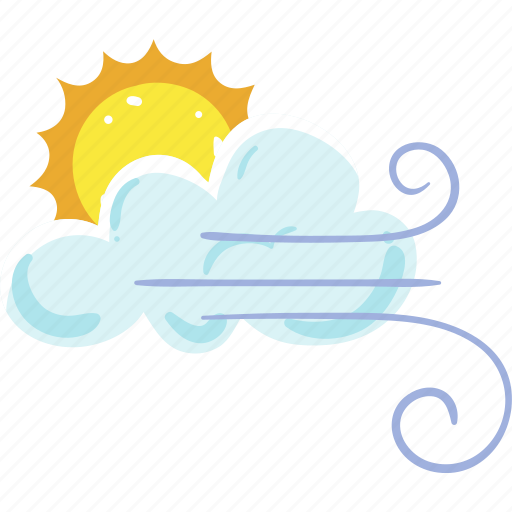 And, clouds, forecast, wind, windy icon - Download on Iconfinder
