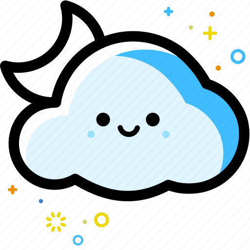 Weather, cloud, moon, forecast, night icon - Download on Iconfinder