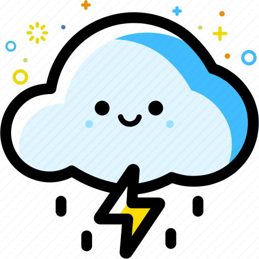 Weather, cloudy, rain, forecast, thunder icon - Download on Iconfinder