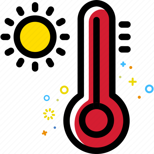 Weather, thermometer, sun, fahrenheit, celsius, hot icon - Download on Iconfinder