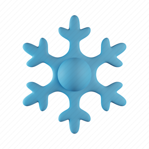 Snowflake, winter, weather, ice, crystal, cold 3D illustration - Download on Iconfinder