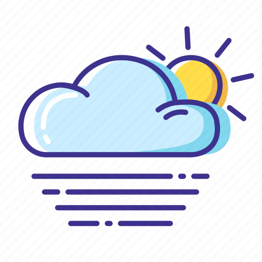 Cloud, fog, sun, weather icon - Download on Iconfinder