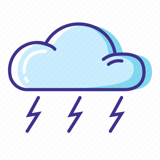 Cloud, lightning, thunderstorm, weather icon - Download on Iconfinder