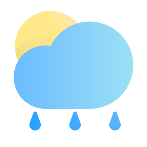 Moon, night, cloud, rain, rainy, weather, forecast icon - Free download
