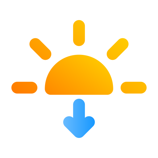 Sunset, dusk, night, evening, weather, forecast, climate icon - Free download