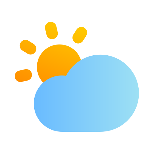 Cloudy, sun, cloud, summer, weather, forecast icon - Free download