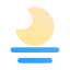 moonrise, moon, night, crescent, weather, forecast, climate 