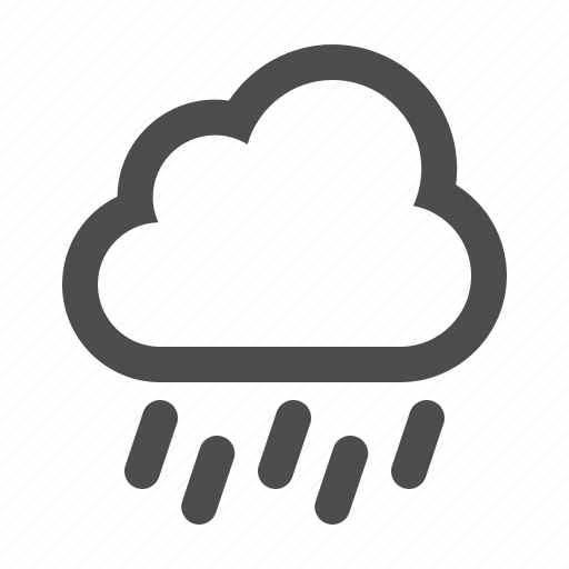 Weather, rain, forecast, rainy, raining, cloud icon - Download on Iconfinder