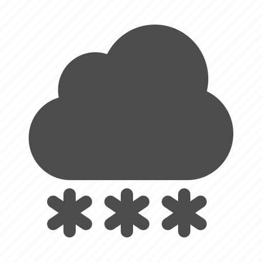 Weather, cloud, snow, snowing, snowflakes icon - Download on Iconfinder