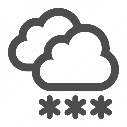 Weather, cloud, clouds, snowing, snow, snowflakes icon - Download on Iconfinder
