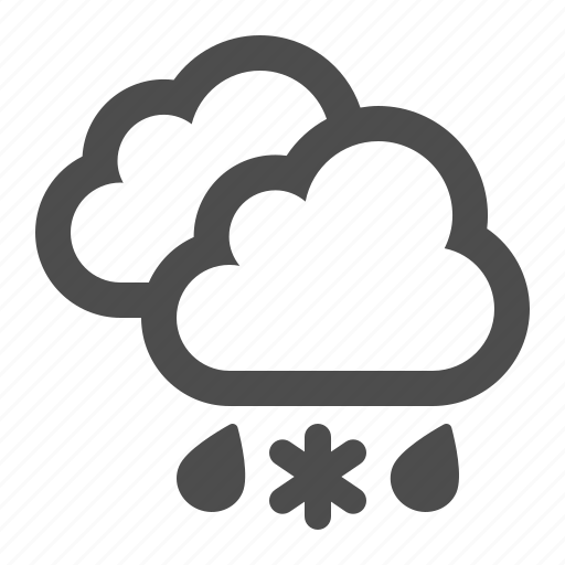 Weather, sleet, cloud, clouds, rain, raining icon - Download on Iconfinder