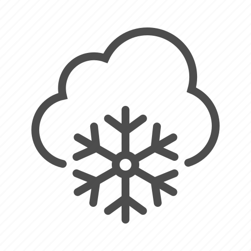 Weather, winter, snowing, snowflake, forecast, cloud icon - Download on Iconfinder