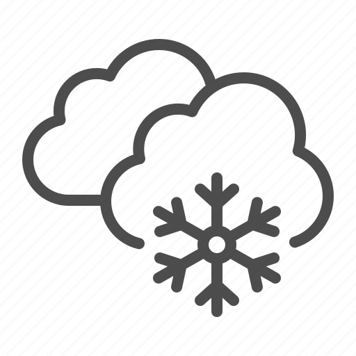 Weather, cloud, clouds, cloudy, snow, snowing, snowflake icon - Download on Iconfinder